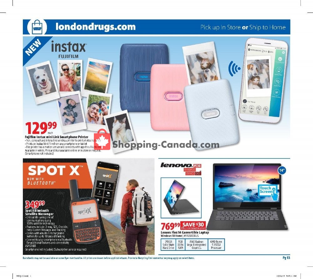 London Drugs flyer from Thursday November 7, 2019 to Wednesday November 13, 2019 - page 13