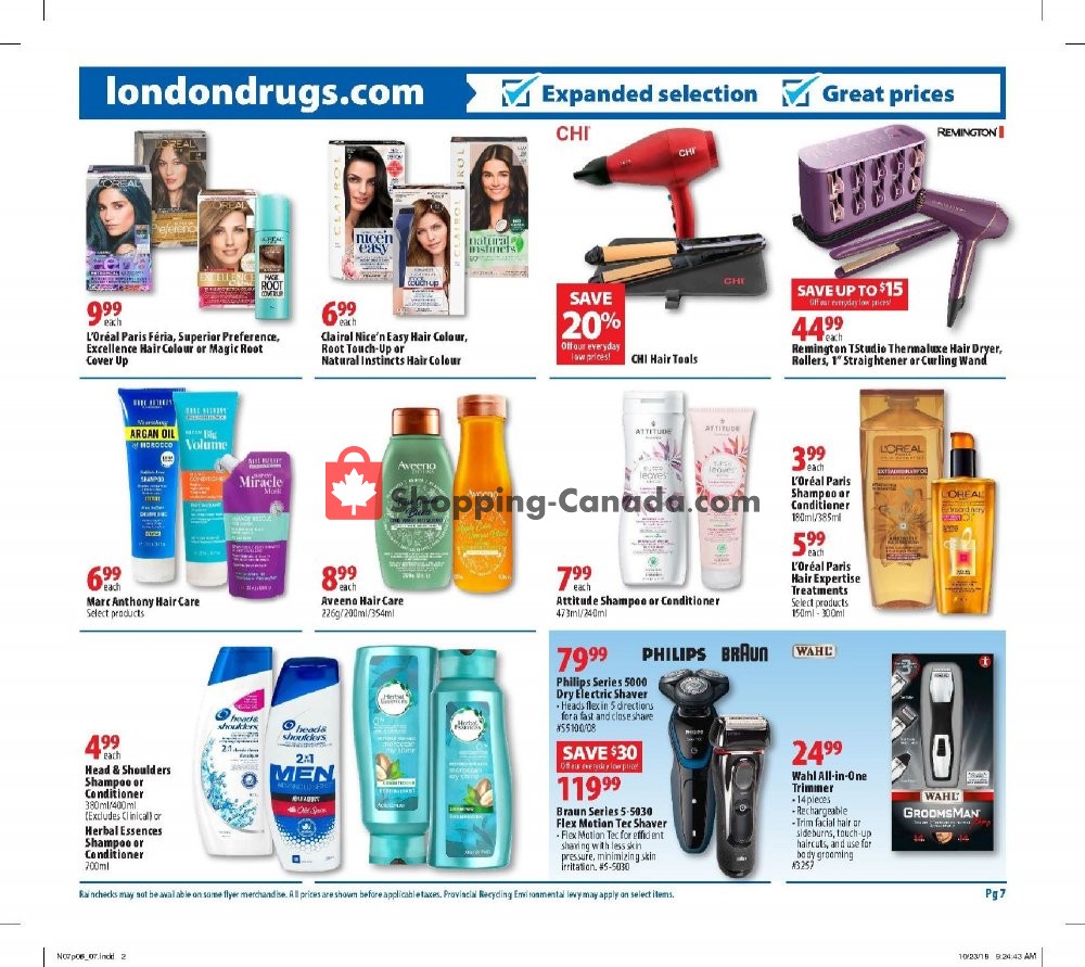 London Drugs flyer from Thursday November 7, 2019 to Wednesday November 13, 2019 - page 7