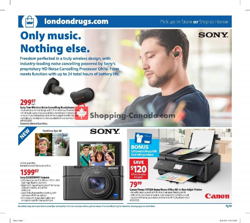 London Drugs flyer from Friday September 13, 2019 to Wednesday September 18, 2019 - page 13