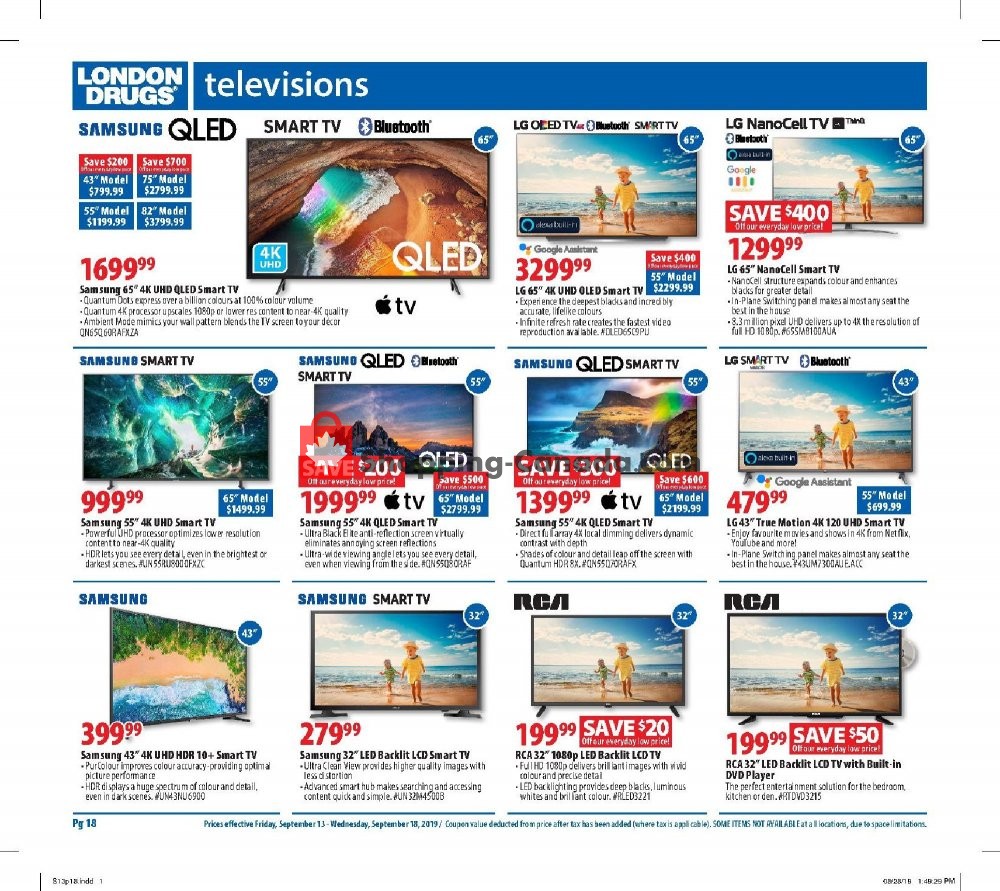 London Drugs flyer from Friday September 13, 2019 to Wednesday September 18, 2019 - page 18