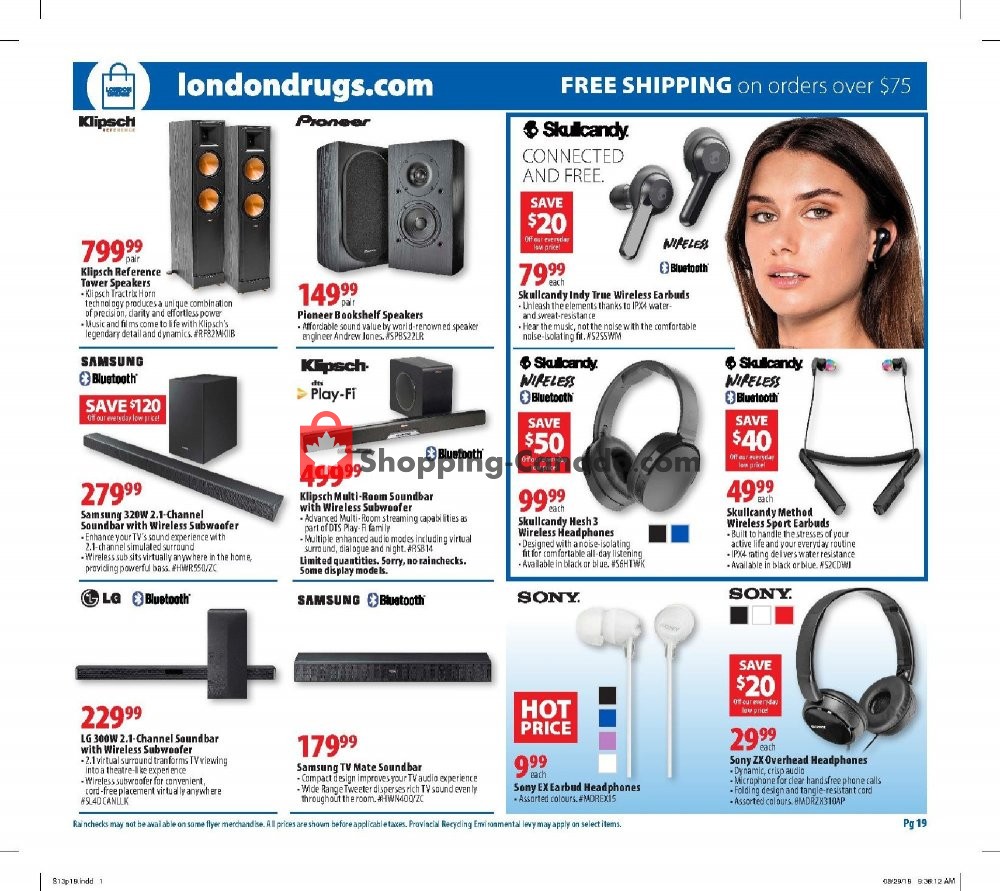 London Drugs flyer from Friday September 13, 2019 to Wednesday September 18, 2019 - page 19