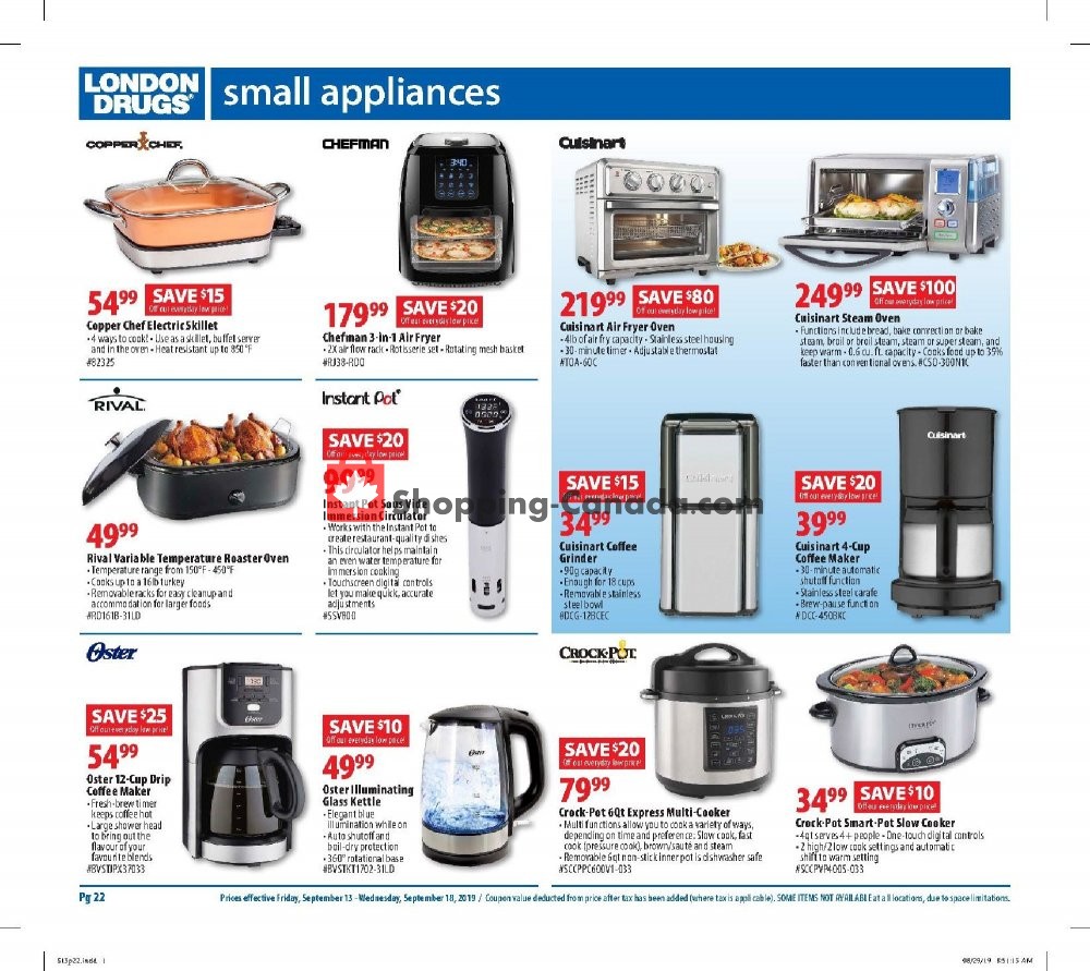 London Drugs flyer from Friday September 13, 2019 to Wednesday September 18, 2019 - page 22