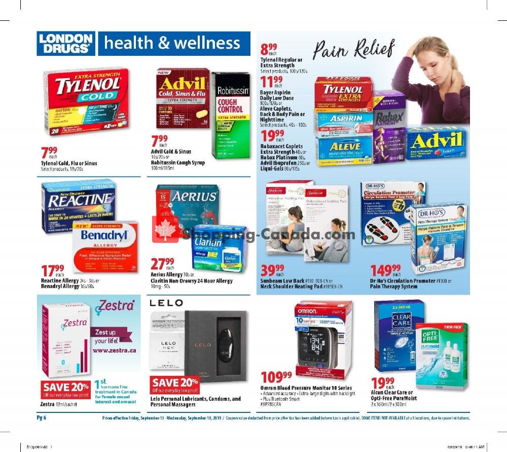 London Drugs flyer from Friday September 13, 2019 to Wednesday September 18, 2019 - page 6