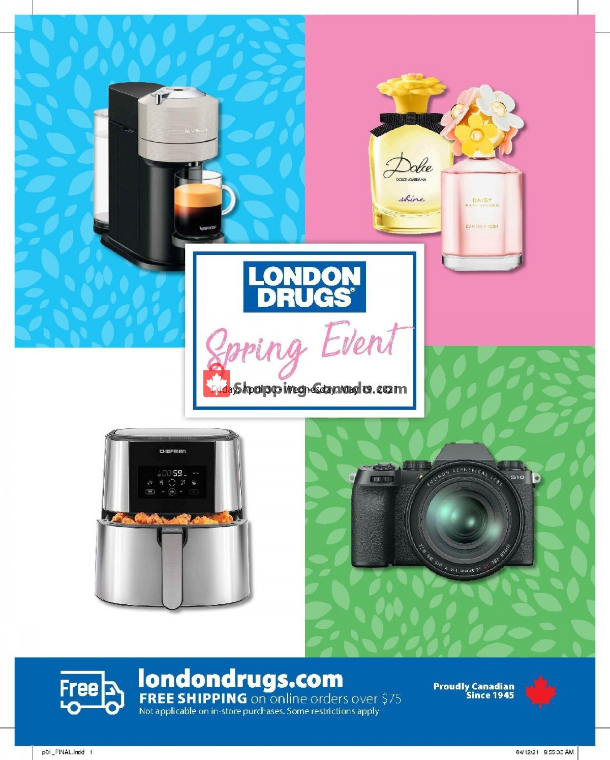 London Drugs flyer from Friday April 30, 2021 to Wednesday May 19, 2021 - page 1