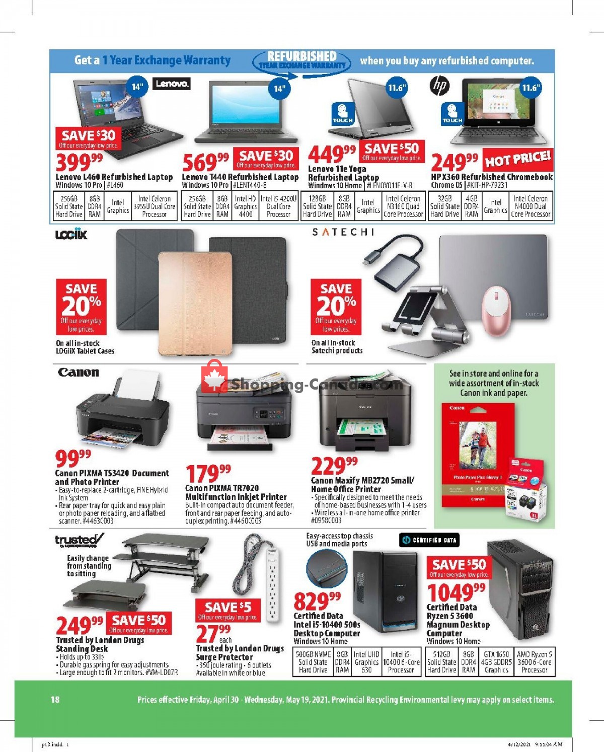 London Drugs flyer from Friday April 30, 2021 to Wednesday May 19, 2021 - page 19