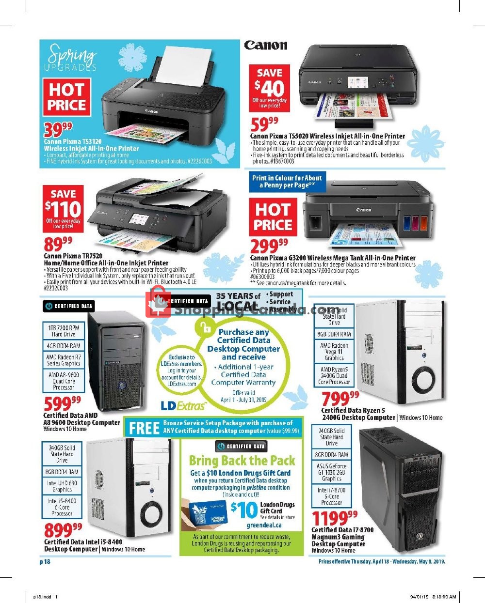 London Drugs flyer from Thursday April 18, 2019 to Wednesday May 8, 2019 - page 19