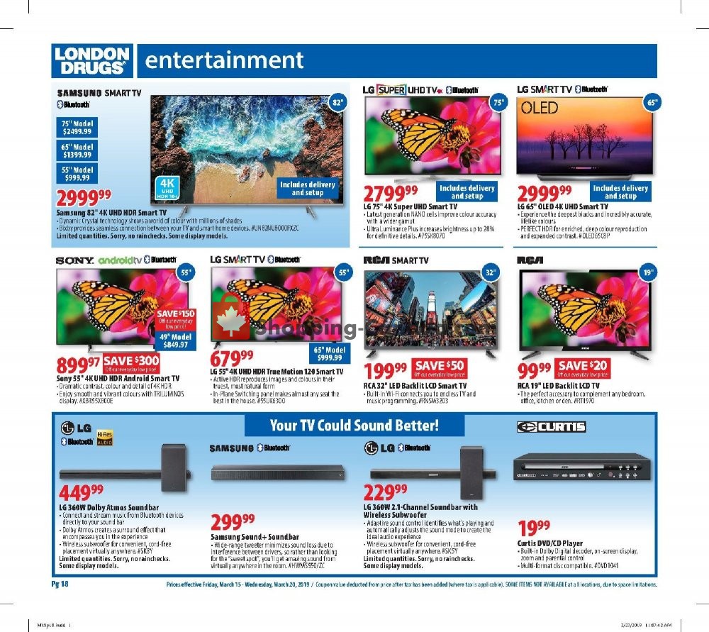 London Drugs flyer from Friday March 15, 2019 to Wednesday March 20, 2019 - page 19