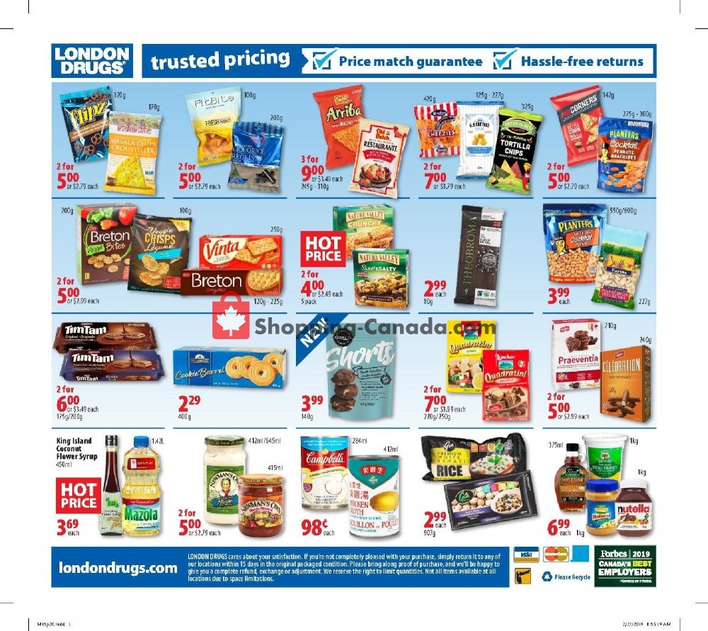 London Drugs flyer from Friday March 15, 2019 to Wednesday March 20, 2019 - page 22