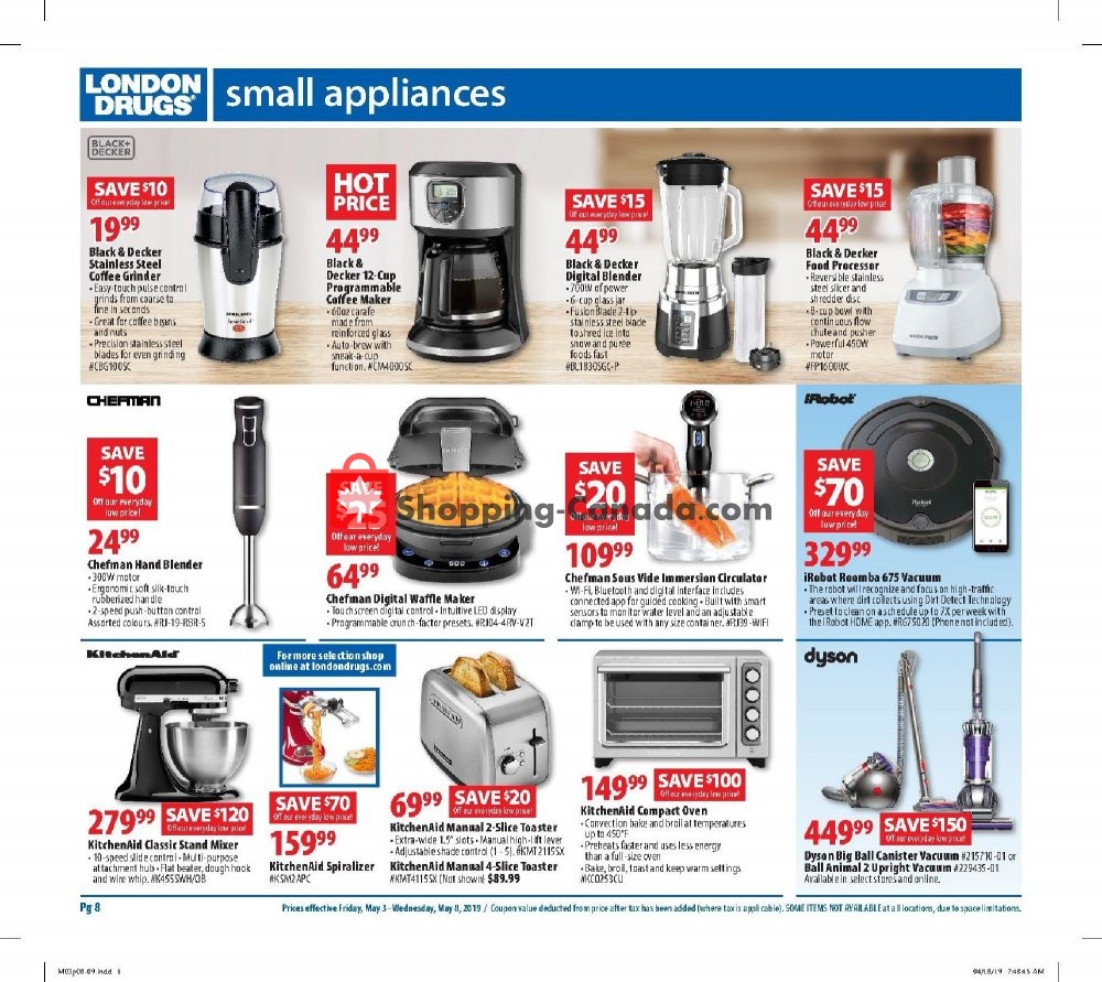 London Drugs flyer from Friday May 3, 2019 to Wednesday May 8, 2019 - page 9