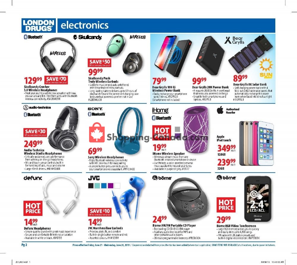 London Drugs flyer from Friday June 21, 2019 to Wednesday June 26, 2019 - page 2