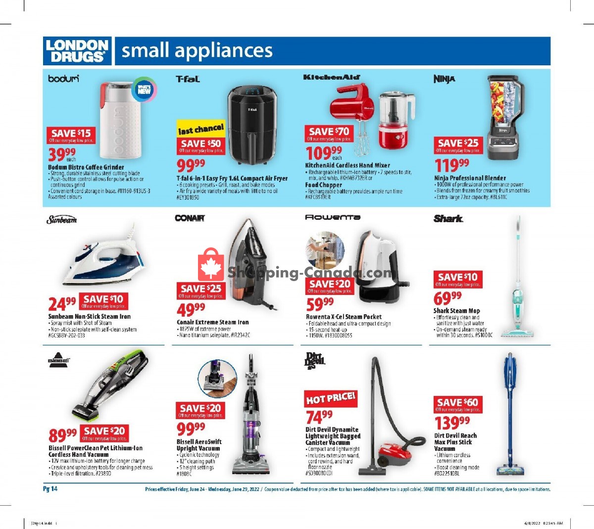 London Drugs flyer from Friday June 24, 2022 to Wednesday June 29, 2022 - page 14