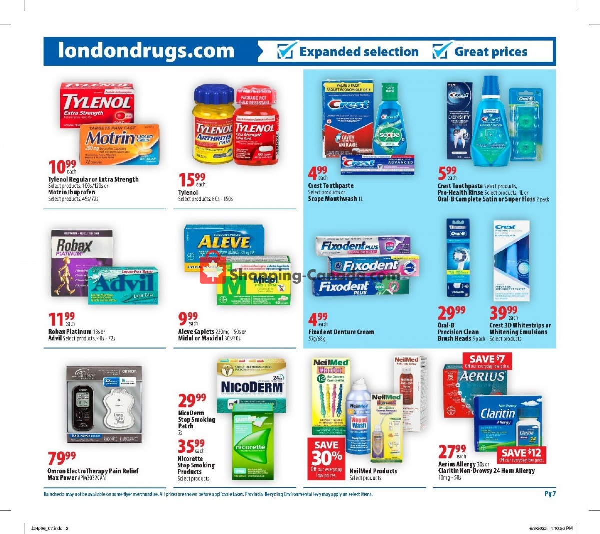 London Drugs flyer from Friday June 24, 2022 to Wednesday June 29, 2022 - page 7