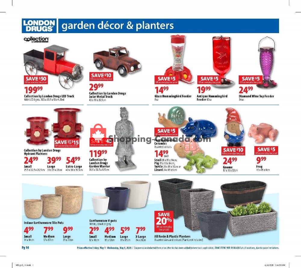London Drugs flyer from Friday May 1, 2020 to Wednesday May 6, 2020 - page 10