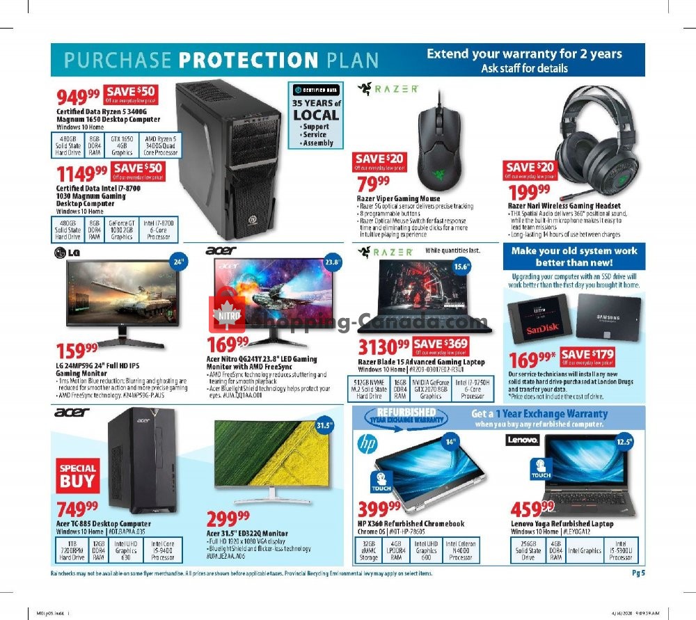 London Drugs flyer from Friday May 1, 2020 to Wednesday May 6, 2020 - page 5