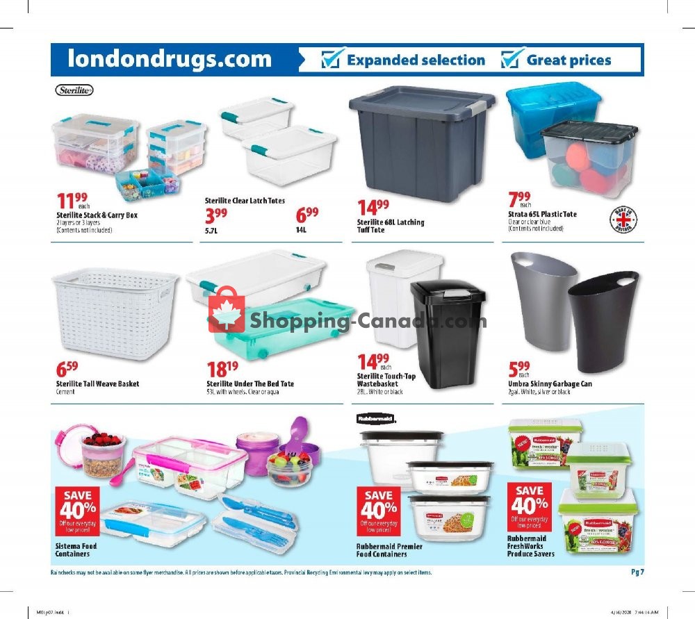 London Drugs flyer from Friday May 1, 2020 to Wednesday May 6, 2020 - page 7