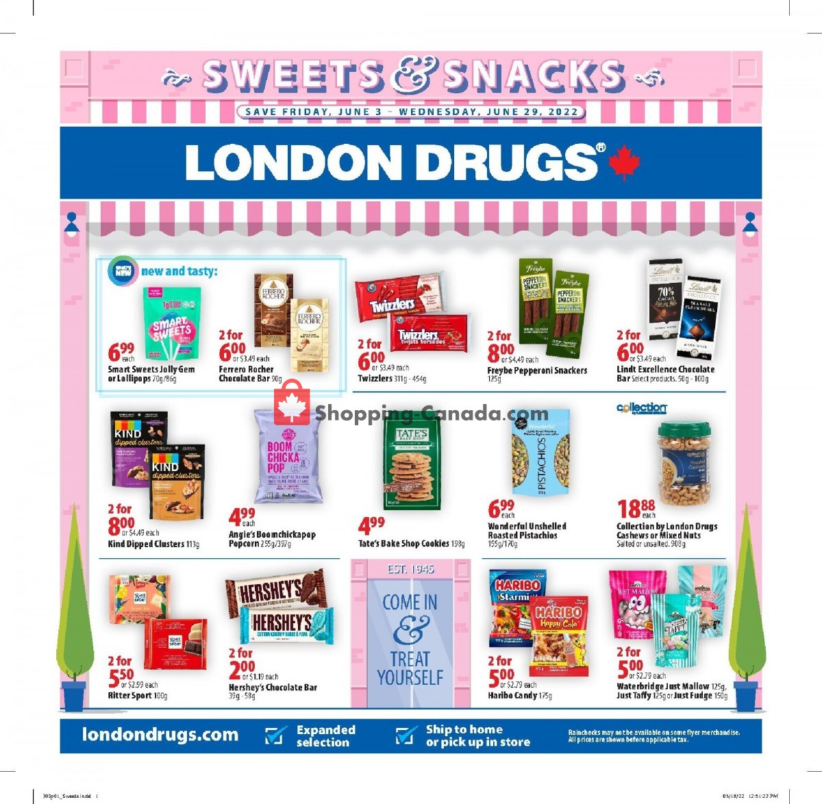 London Drugs Canada, flyer (Sweet Savings Offer) June 3 June 29