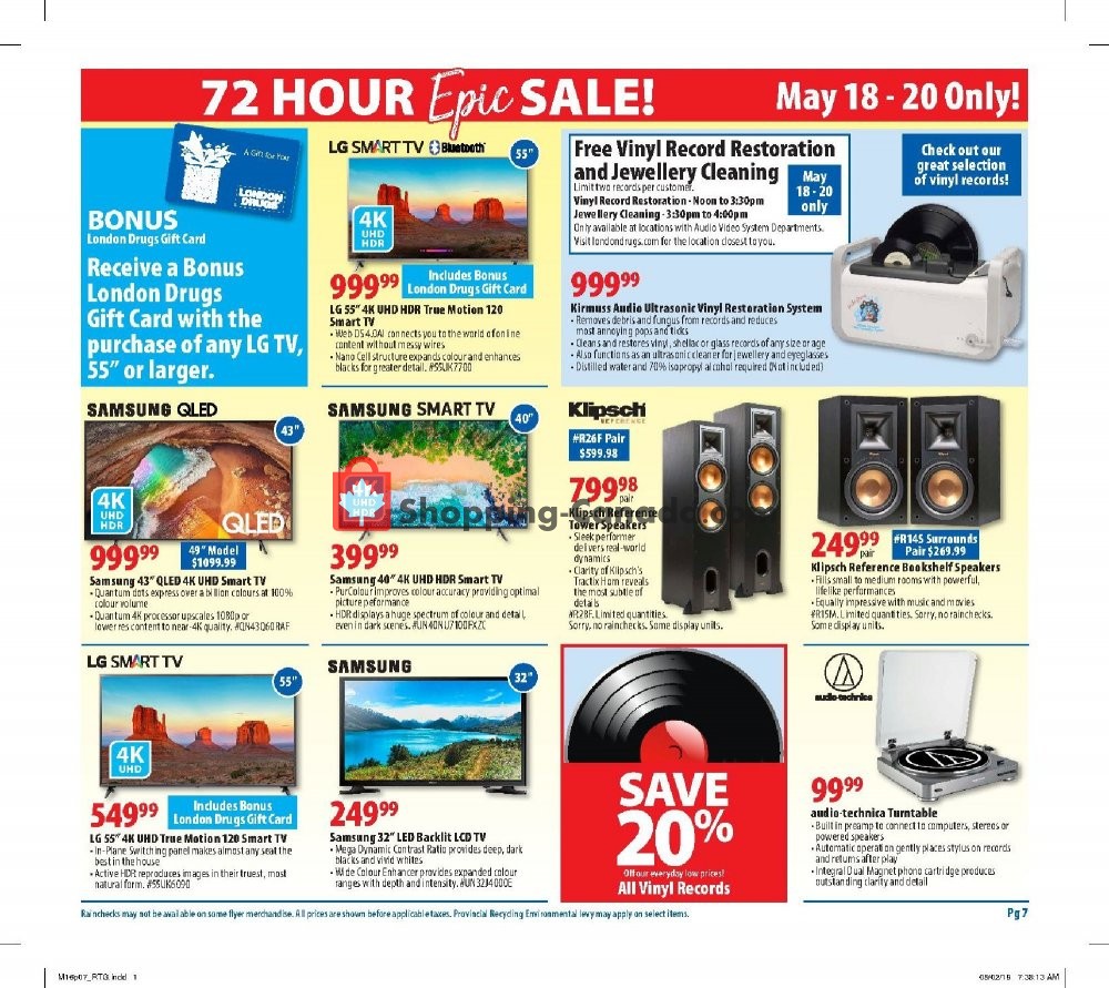 London Drugs flyer from Thursday May 16, 2019 to Wednesday May 22, 2019 - page 7