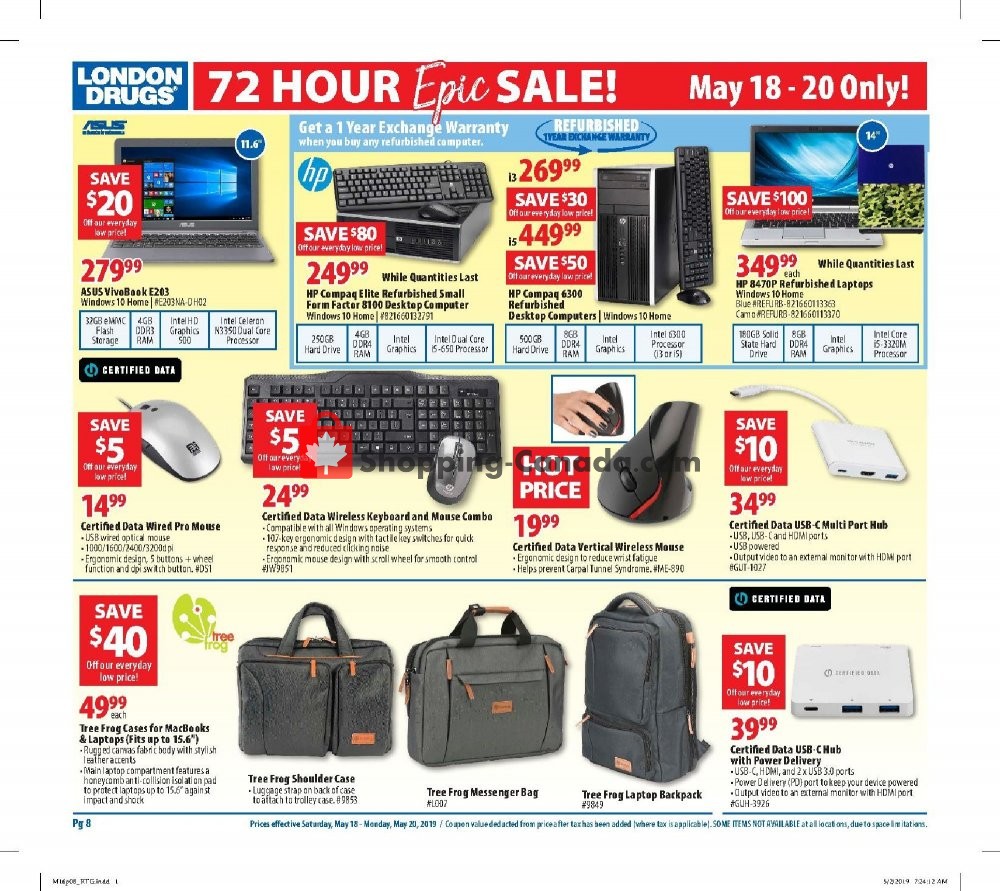 London Drugs flyer from Thursday May 16, 2019 to Wednesday May 22, 2019 - page 8