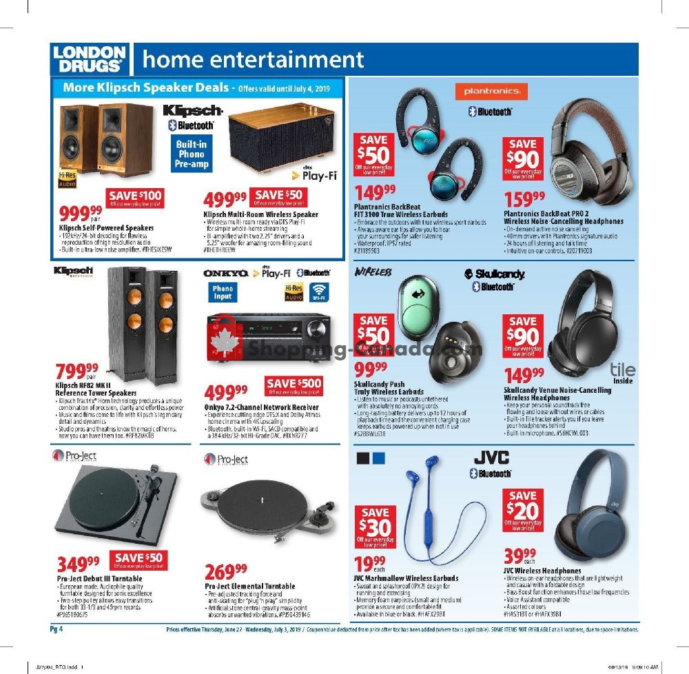 London Drugs flyer from Thursday June 27, 2019 to Wednesday July 3, 2019 - page 4