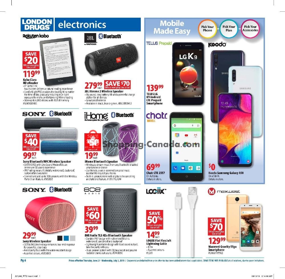 London Drugs flyer from Thursday June 27, 2019 to Wednesday July 3, 2019 - page 6
