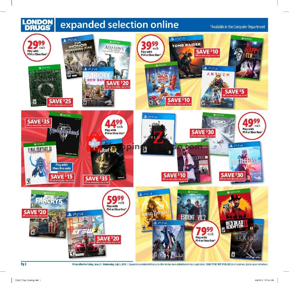 London Drugs flyer from Friday June 21, 2019 to Wednesday July 3, 2019 - page 2