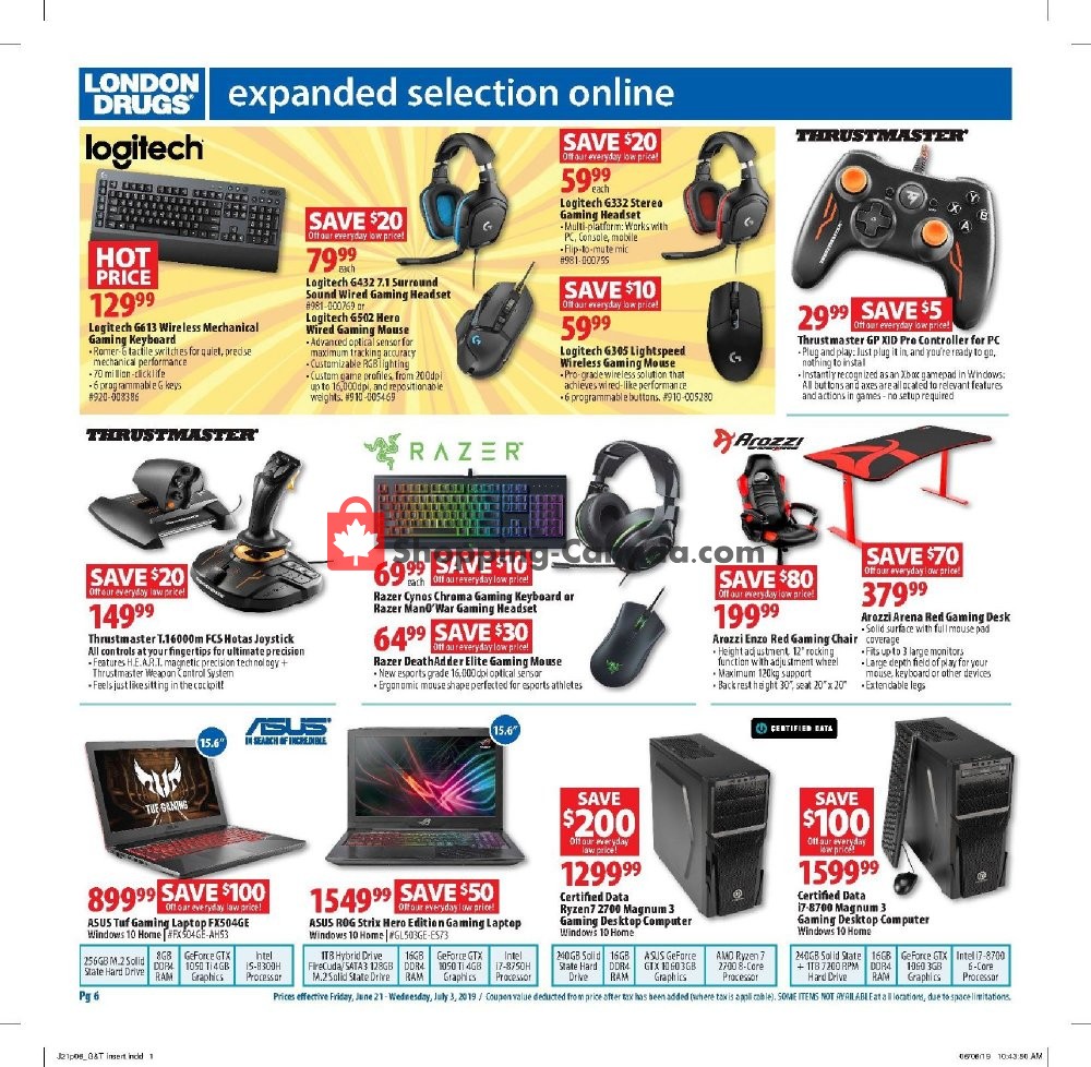 London Drugs flyer from Friday June 21, 2019 to Wednesday July 3, 2019 - page 6