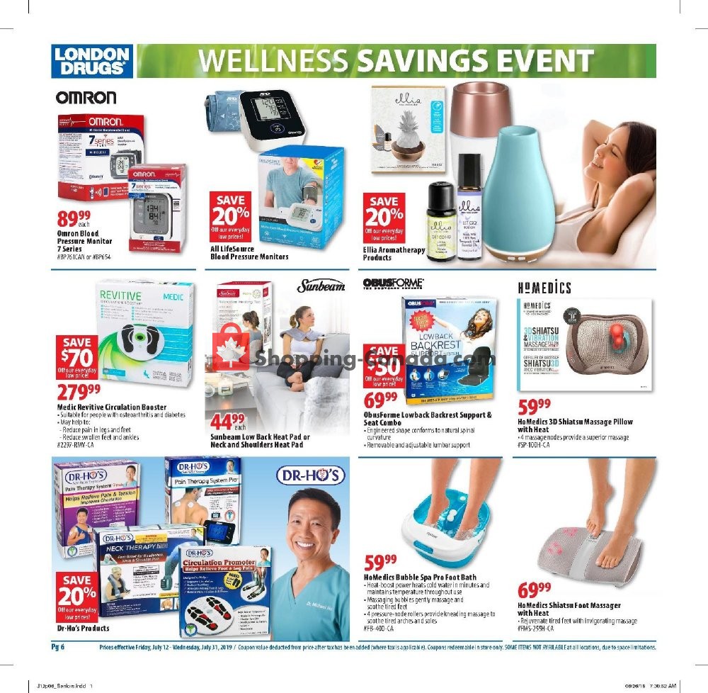 London Drugs flyer from Friday July 12, 2019 to Wednesday July 31, 2019 - page 6