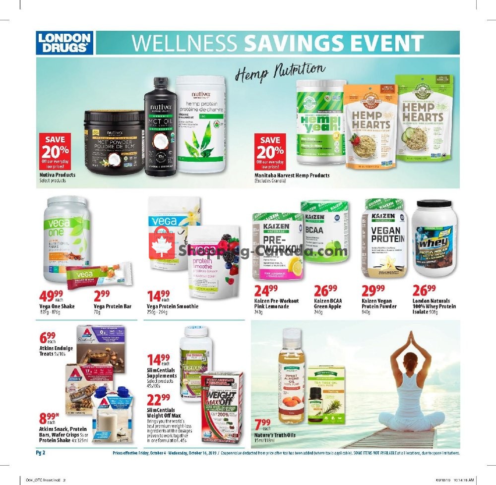 London Drugs flyer from Friday October 4, 2019 to Wednesday October 16, 2019 - page 2