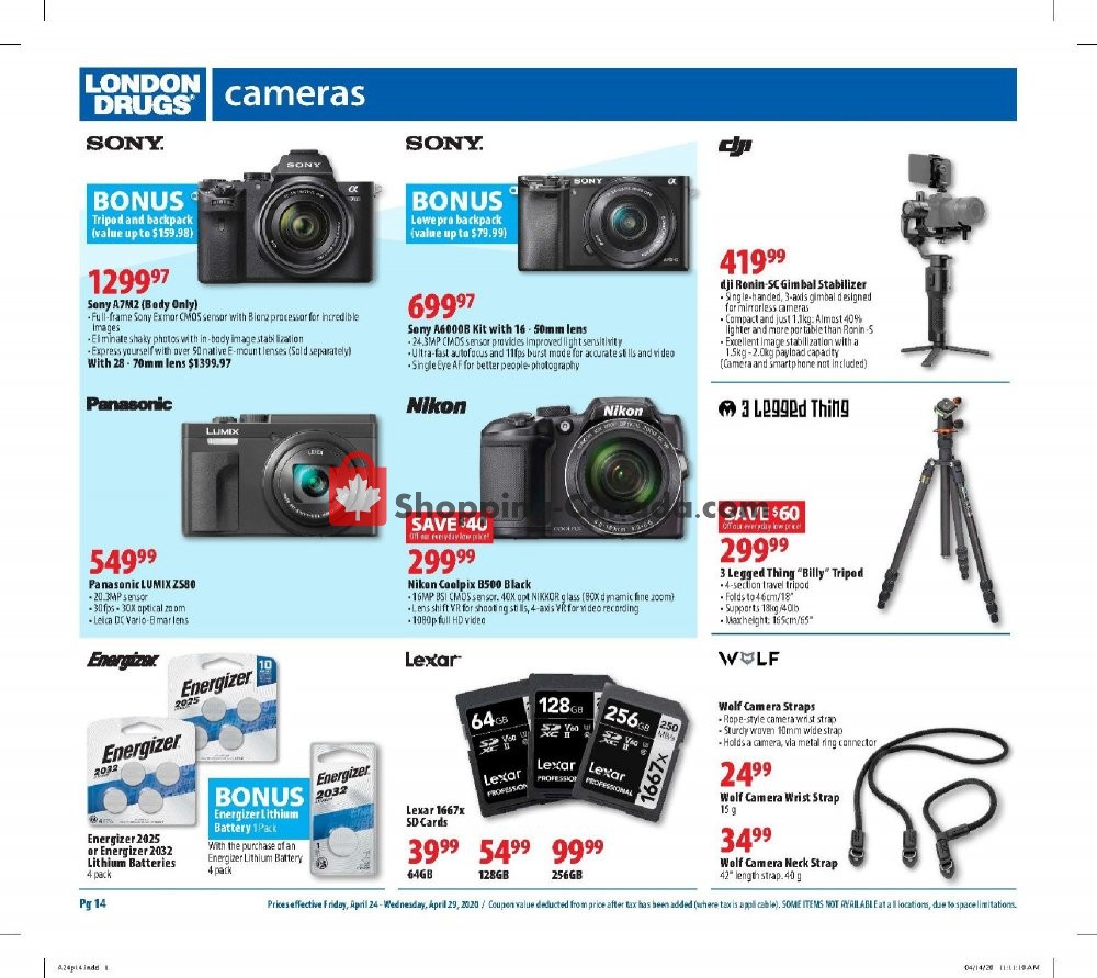 London Drugs flyer from Friday April 24, 2020 to Wednesday April 29, 2020 - page 14