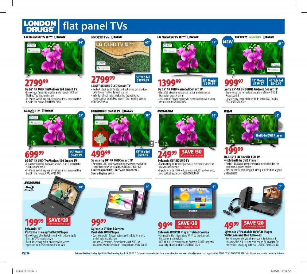 London Drugs flyer from Friday April 24, 2020 to Wednesday April 29, 2020 - page 16