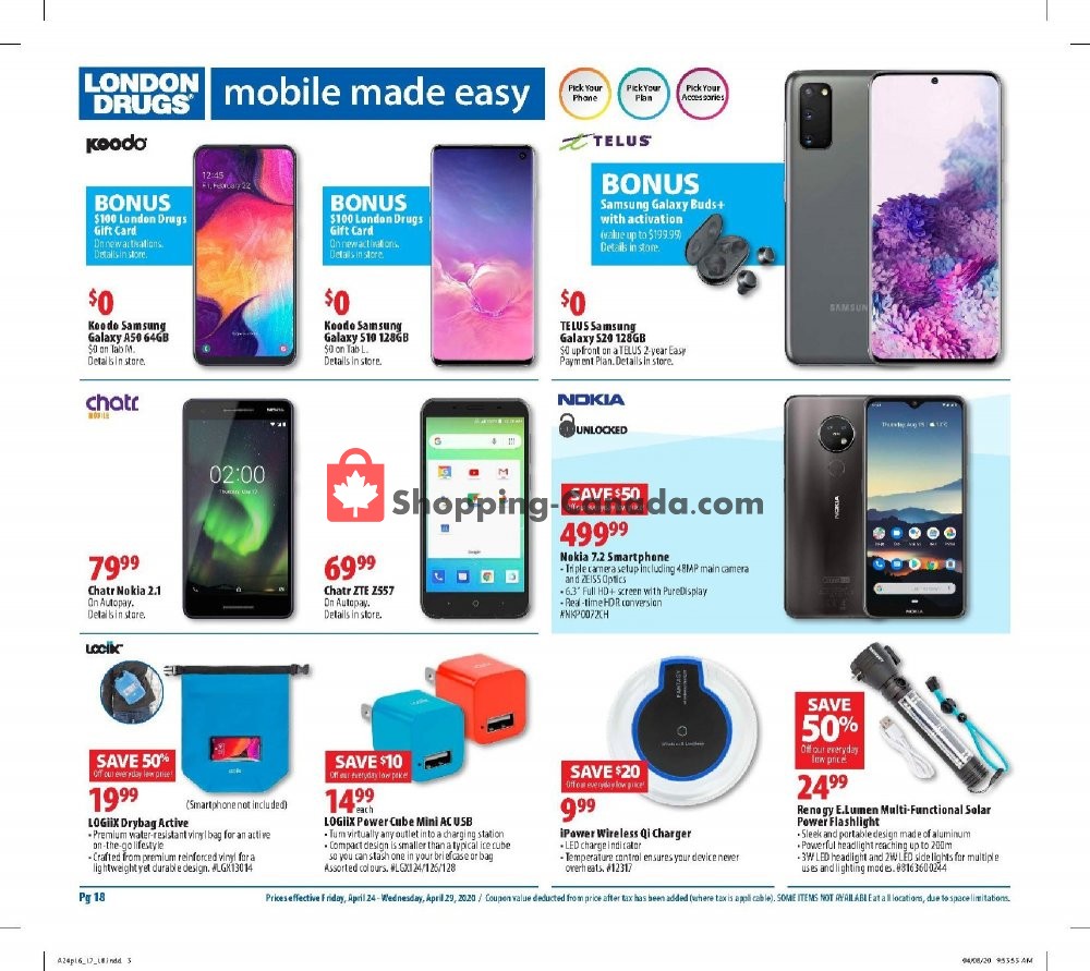 London Drugs flyer from Friday April 24, 2020 to Wednesday April 29, 2020 - page 18