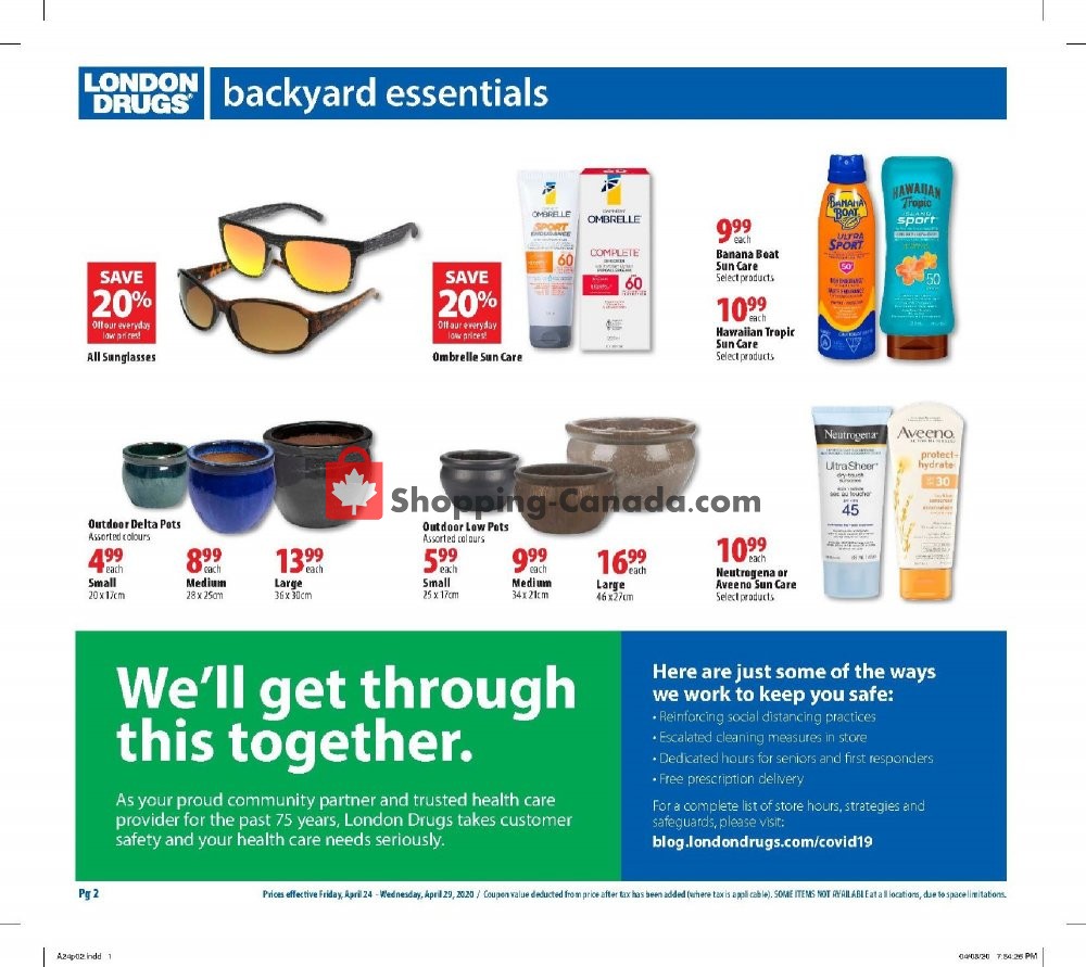 London Drugs flyer from Friday April 24, 2020 to Wednesday April 29, 2020 - page 2