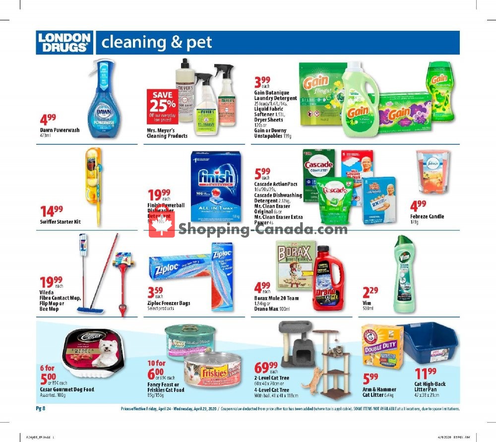 London Drugs flyer from Friday April 24, 2020 to Wednesday April 29, 2020 - page 8