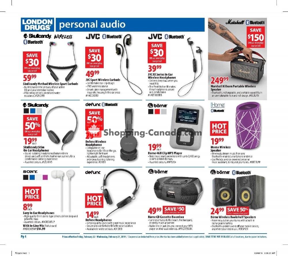 London Drugs flyer from Friday February 22, 2019 to Wednesday February 27, 2019 - page 5
