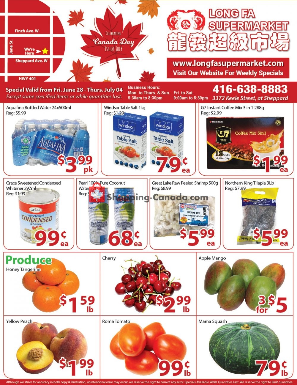 Long Fa Supermarket flyer from Friday June 28, 2019 to Thursday July 4, 2019 - page 1