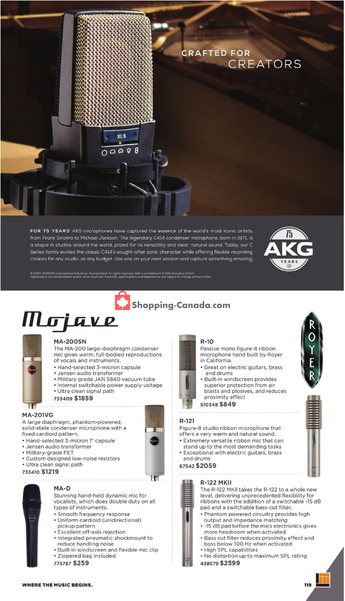 Long & McQuade flyer from Wednesday October 1, 2025 to Friday July 31, 2026 - page 119