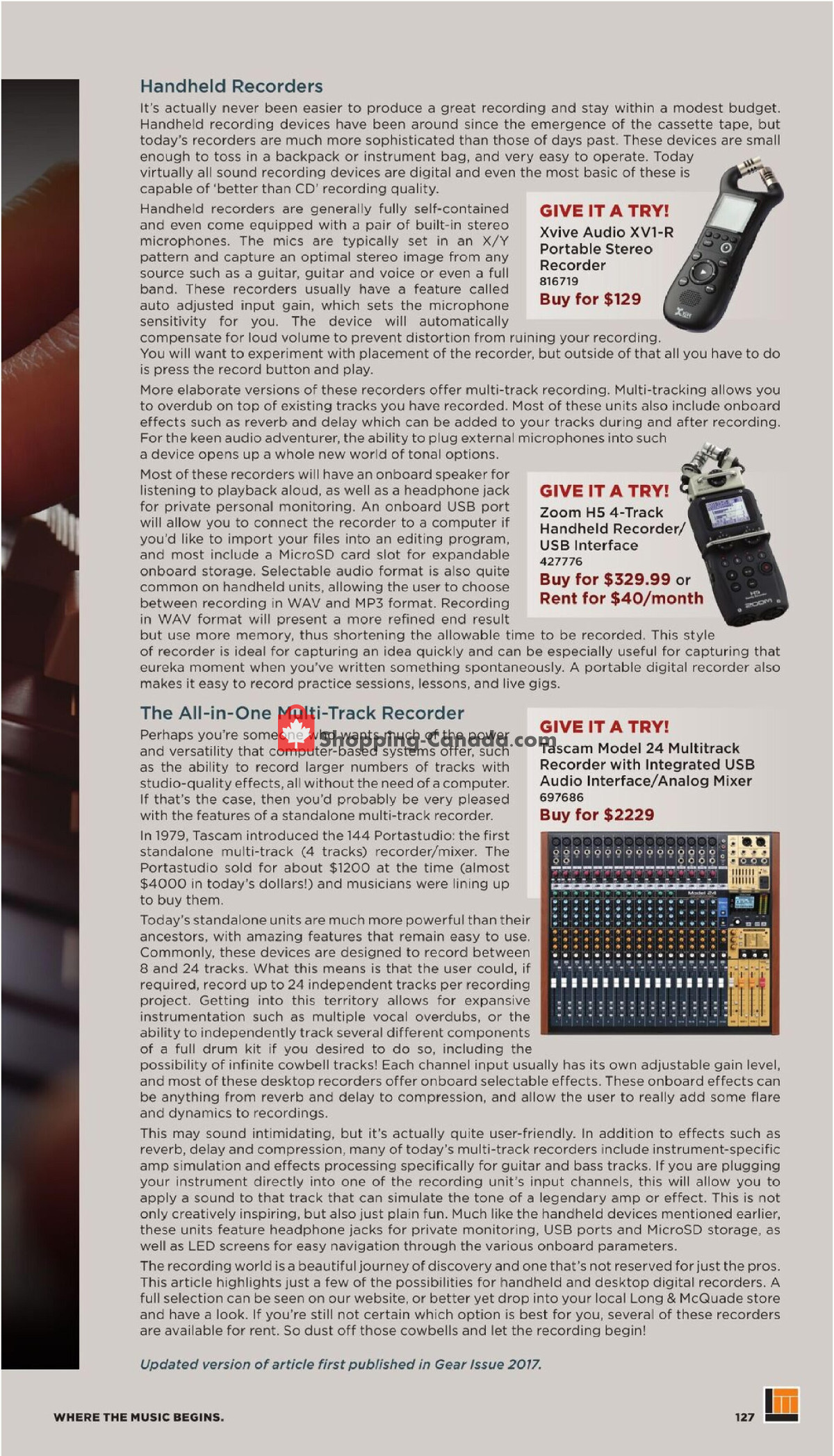 Long & McQuade flyer from Wednesday October 1, 2025 to Friday July 31, 2026 - page 127