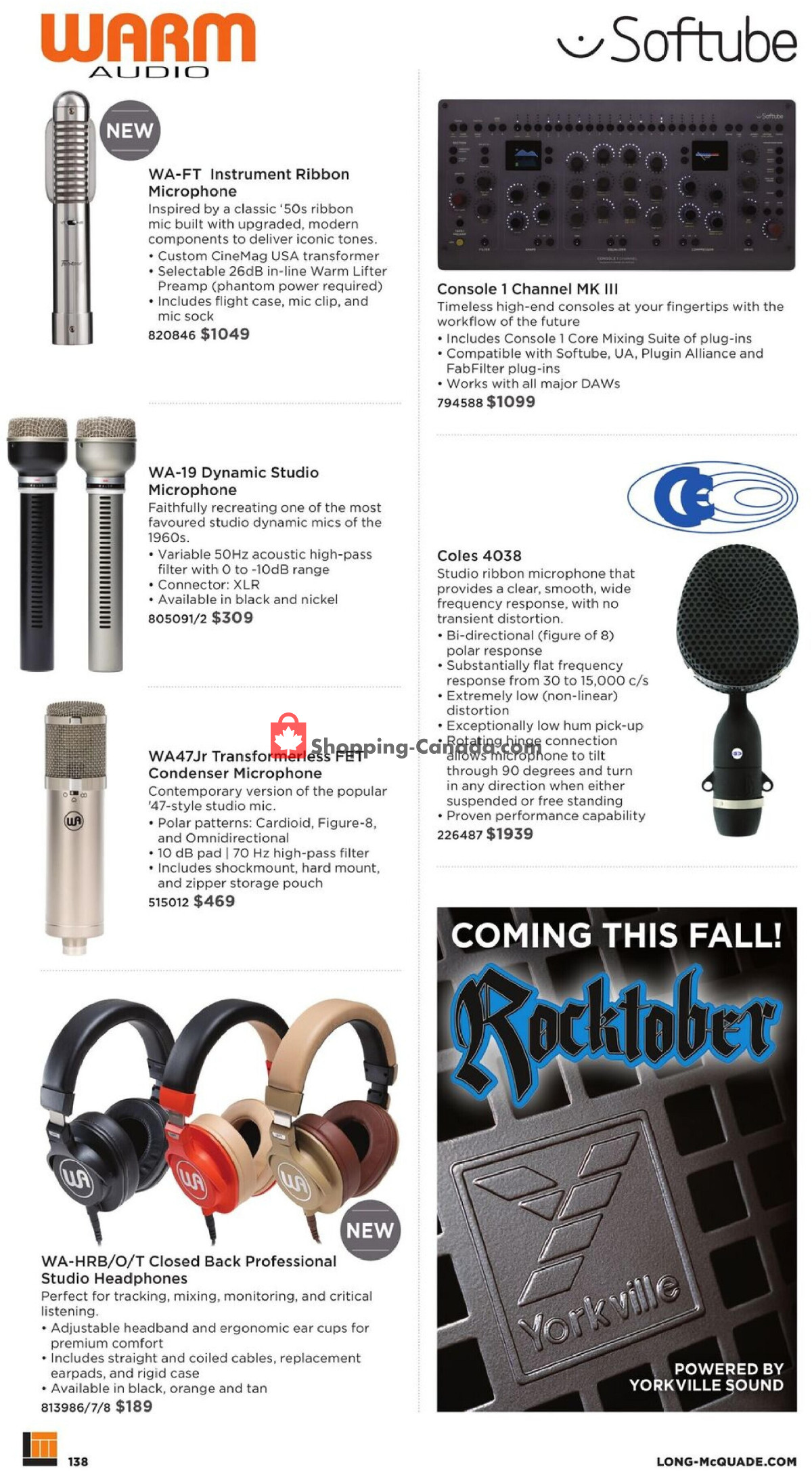 Long & McQuade flyer from Wednesday October 1, 2025 to Friday July 31, 2026 - page 138