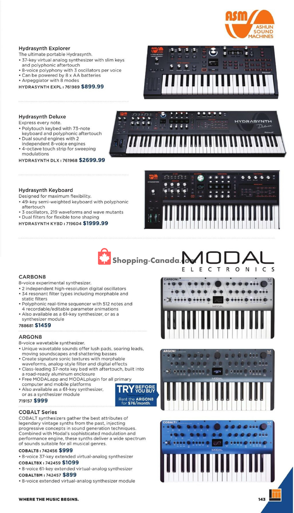 Long & McQuade flyer from Wednesday October 1, 2025 to Friday July 31, 2026 - page 143