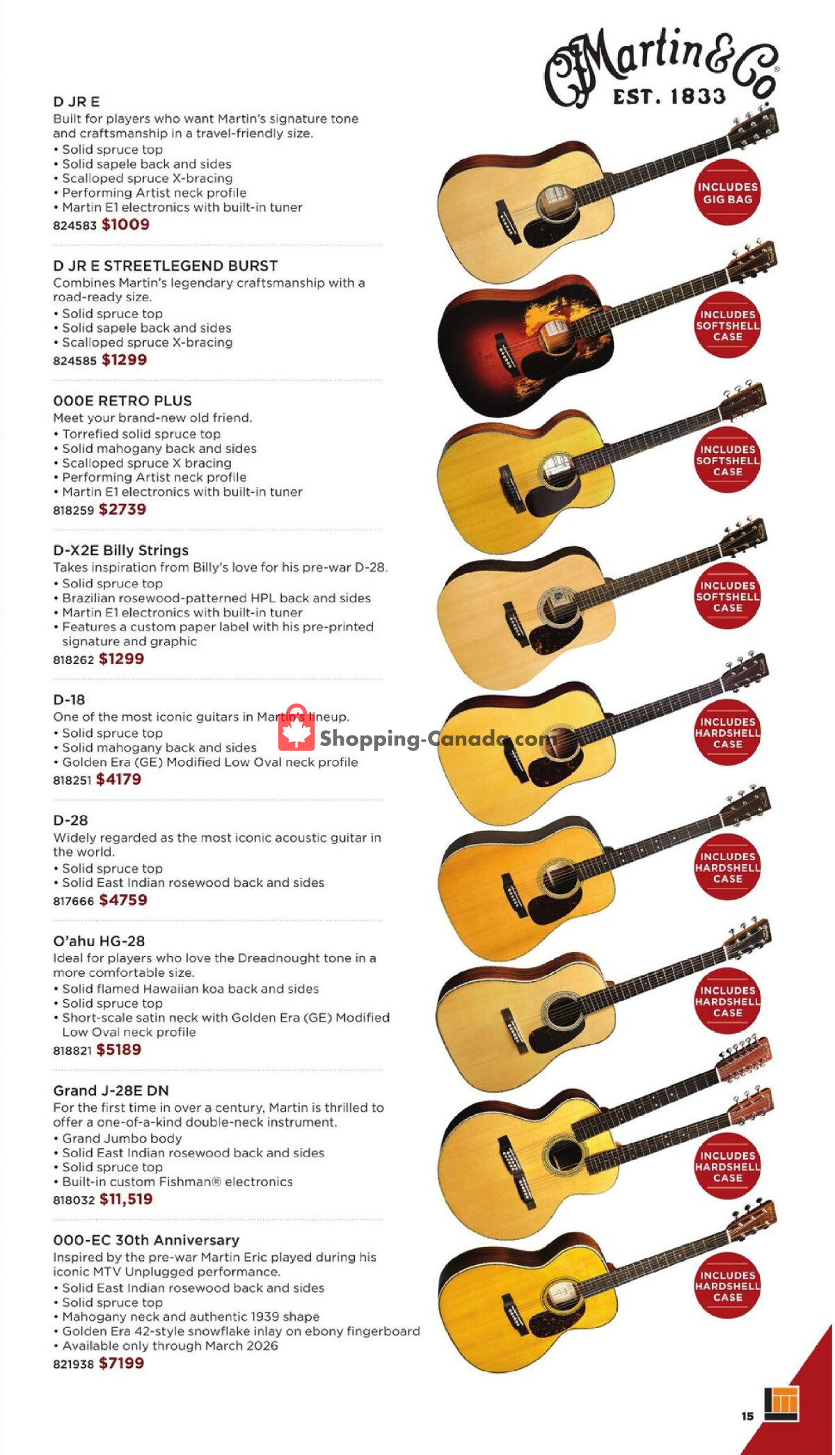 Long & McQuade flyer from Wednesday October 1, 2025 to Friday July 31, 2026 - page 15