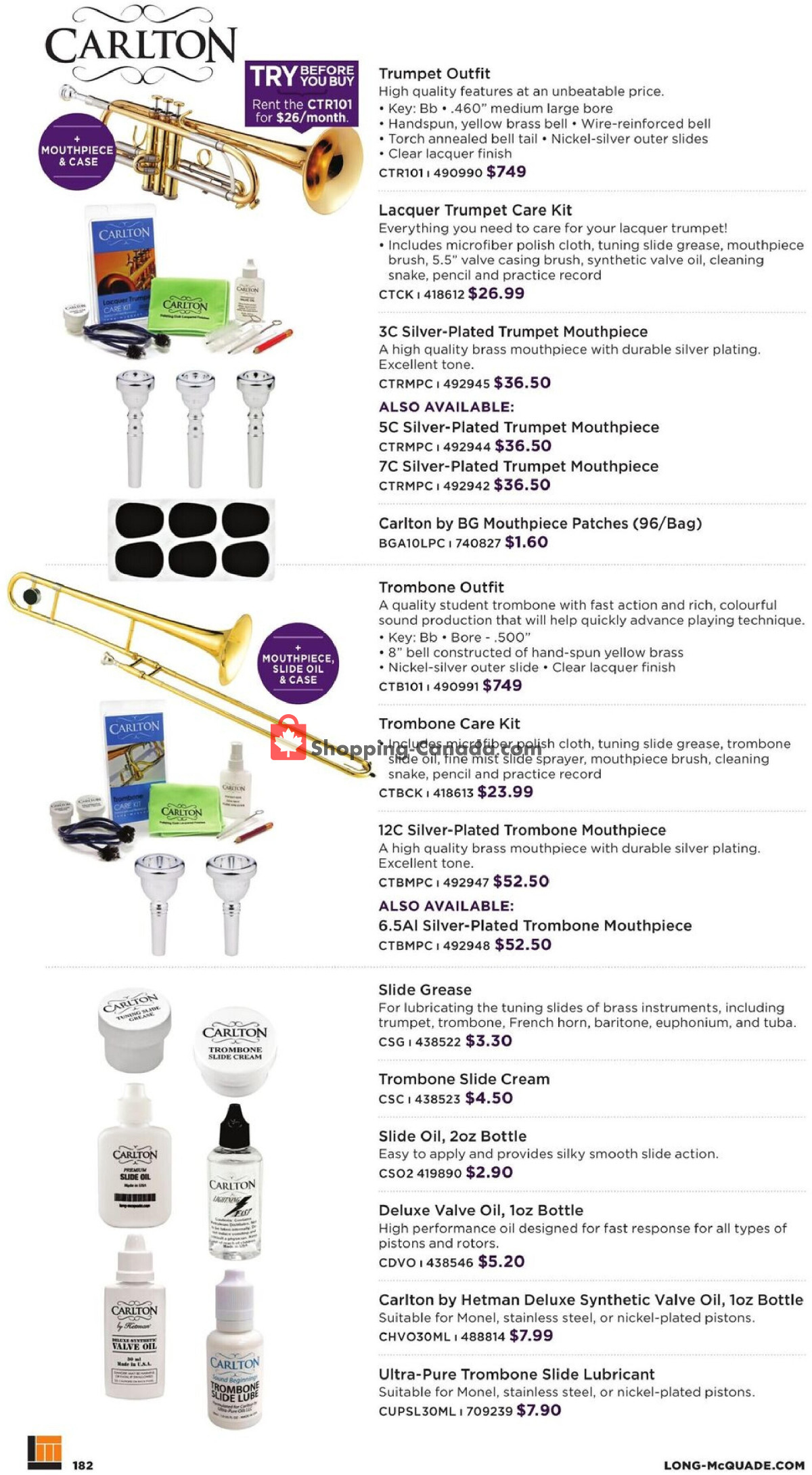 Long & McQuade flyer from Wednesday October 1, 2025 to Friday July 31, 2026 - page 182