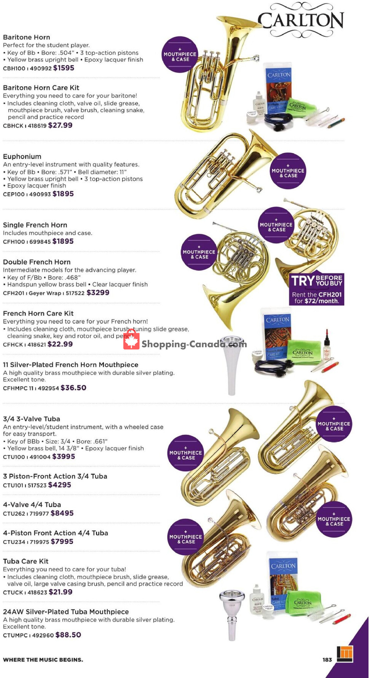 Long & McQuade flyer from Wednesday October 1, 2025 to Friday July 31, 2026 - page 183