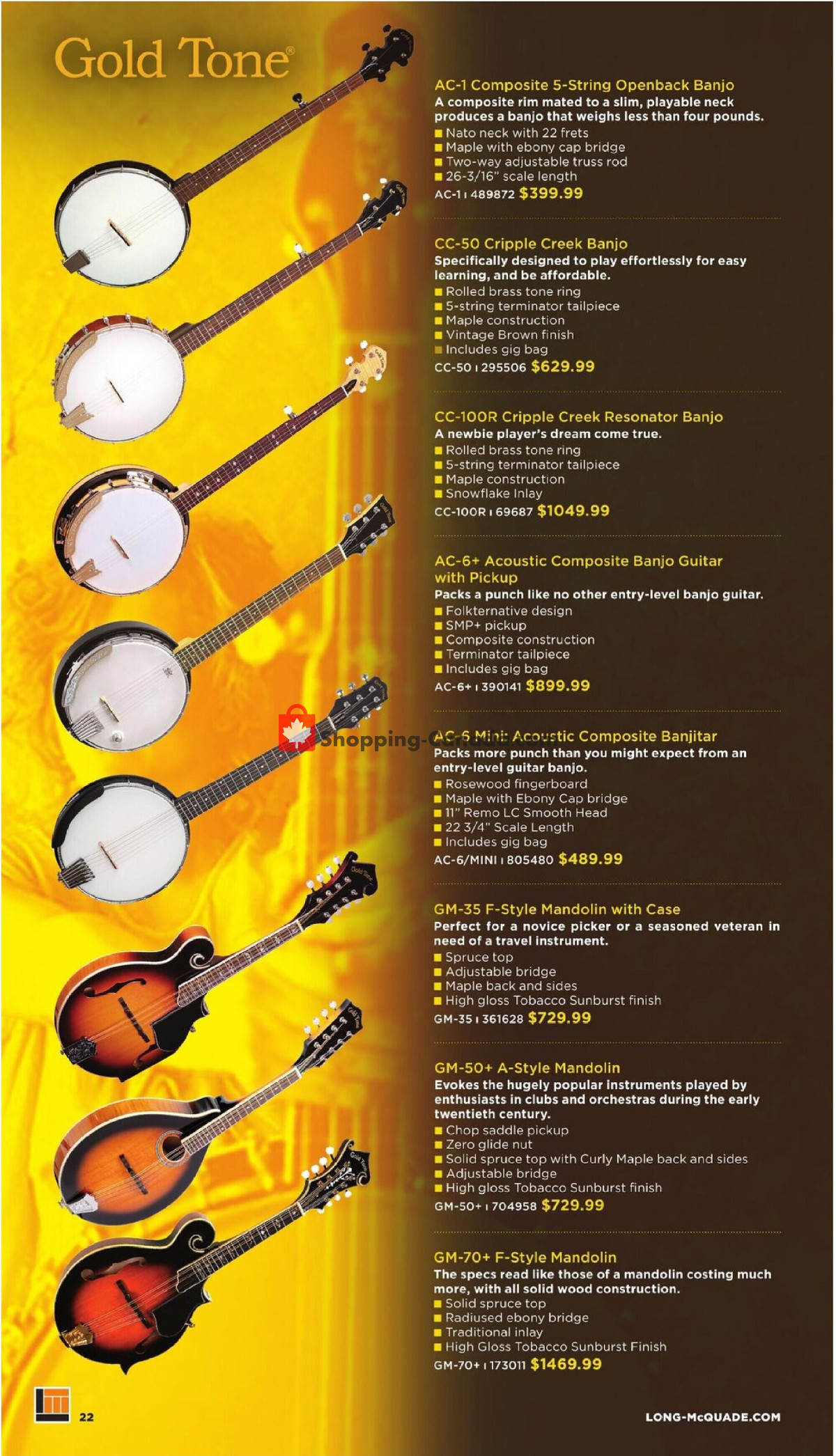 Long & McQuade flyer from Wednesday October 1, 2025 to Friday July 31, 2026 - page 22