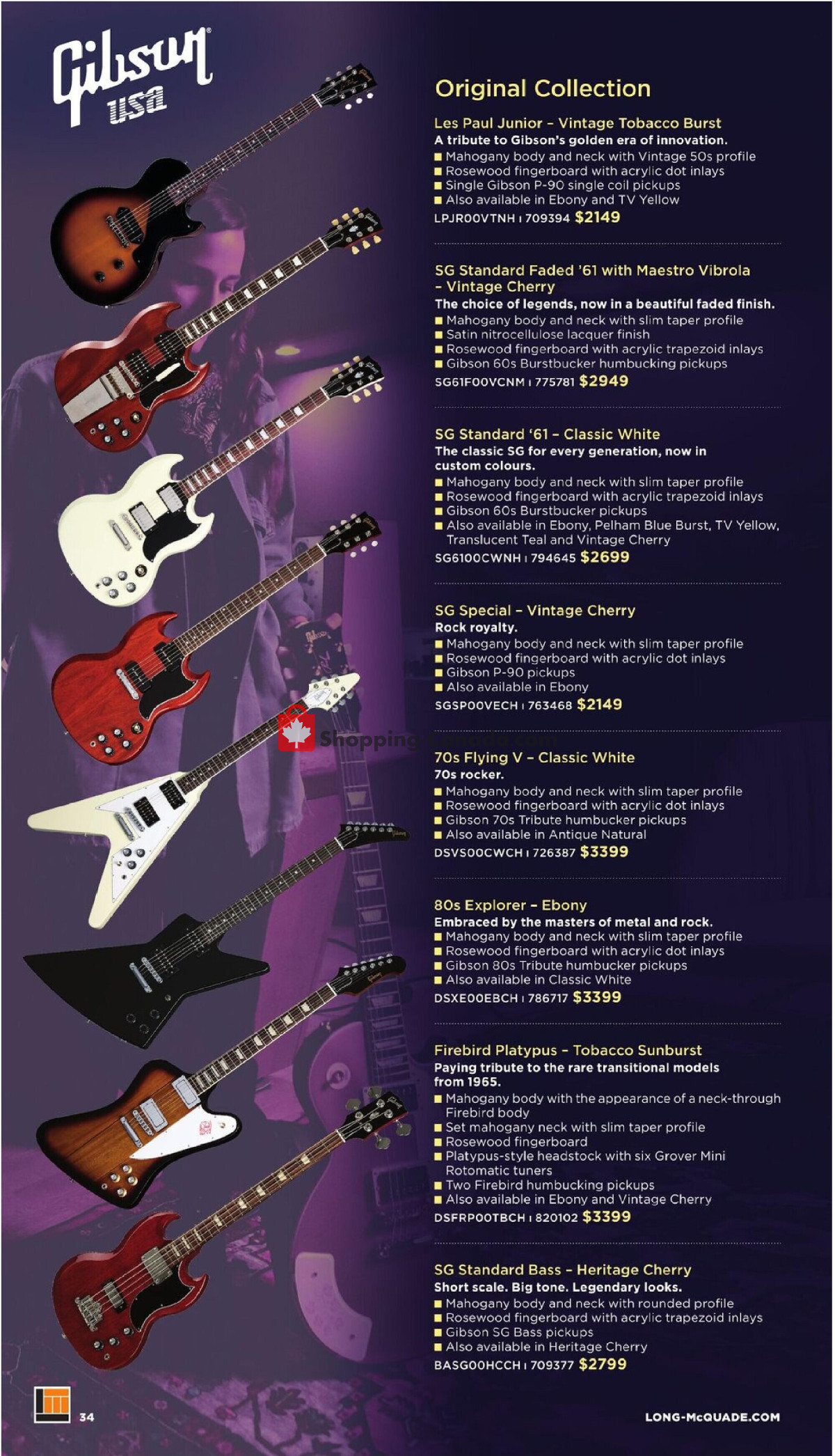 Long & McQuade flyer from Wednesday October 1, 2025 to Friday July 31, 2026 - page 34