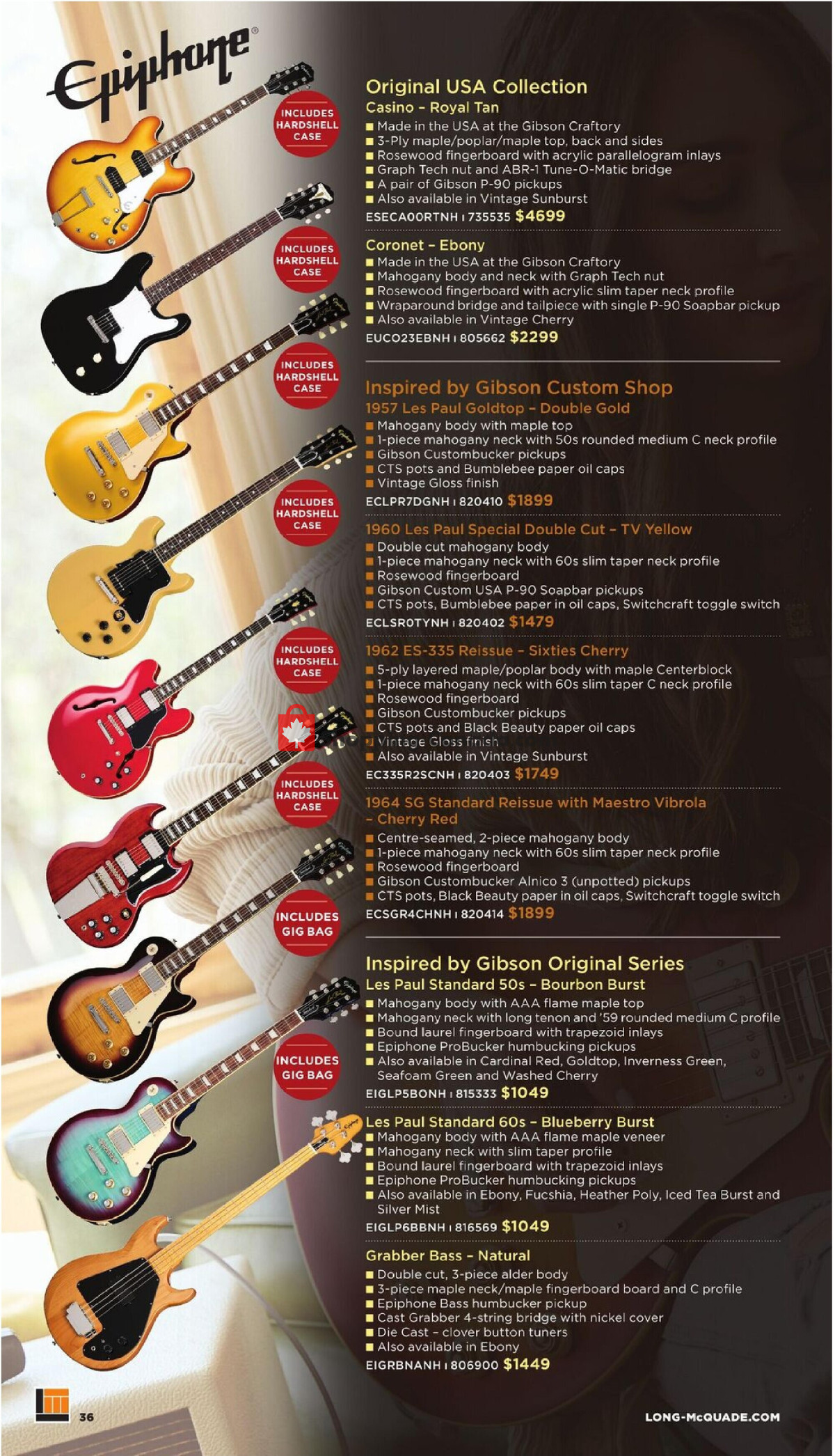 Long & McQuade flyer from Wednesday October 1, 2025 to Friday July 31, 2026 - page 36