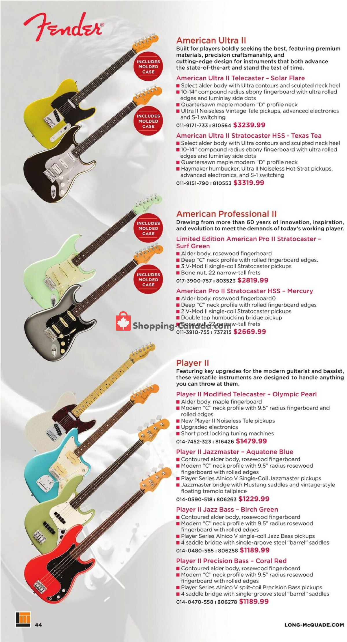 Long & McQuade flyer from Wednesday October 1, 2025 to Friday July 31, 2026 - page 44