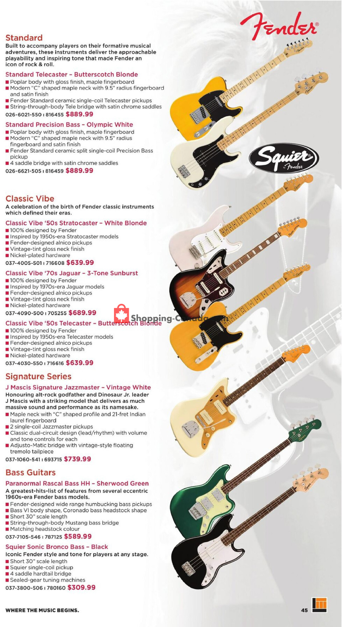 Long & McQuade flyer from Wednesday October 1, 2025 to Friday July 31, 2026 - page 45