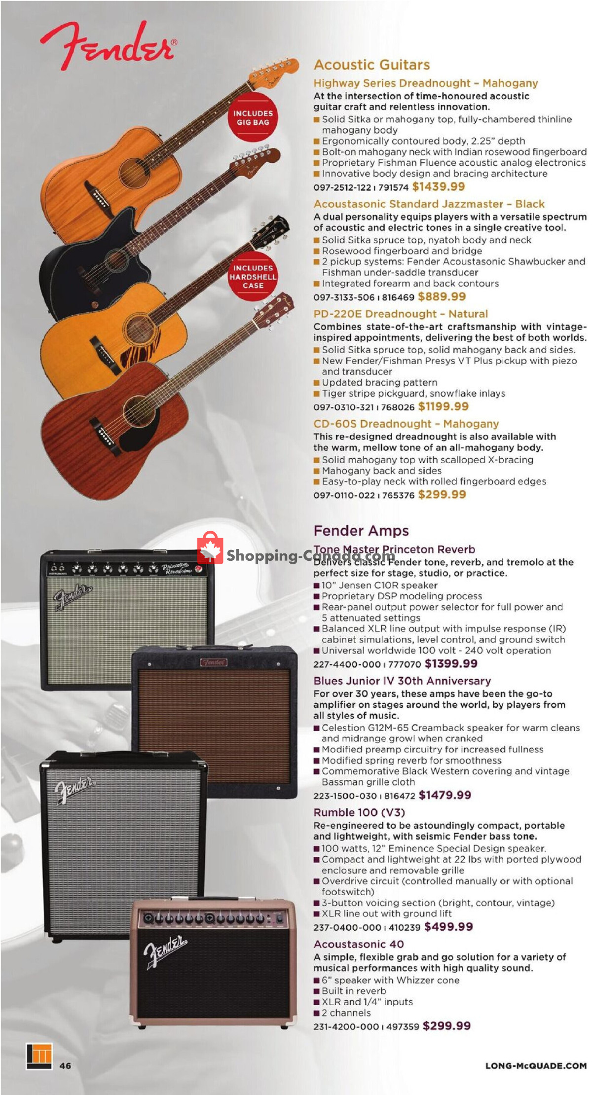 Long & McQuade flyer from Wednesday October 1, 2025 to Friday July 31, 2026 - page 46