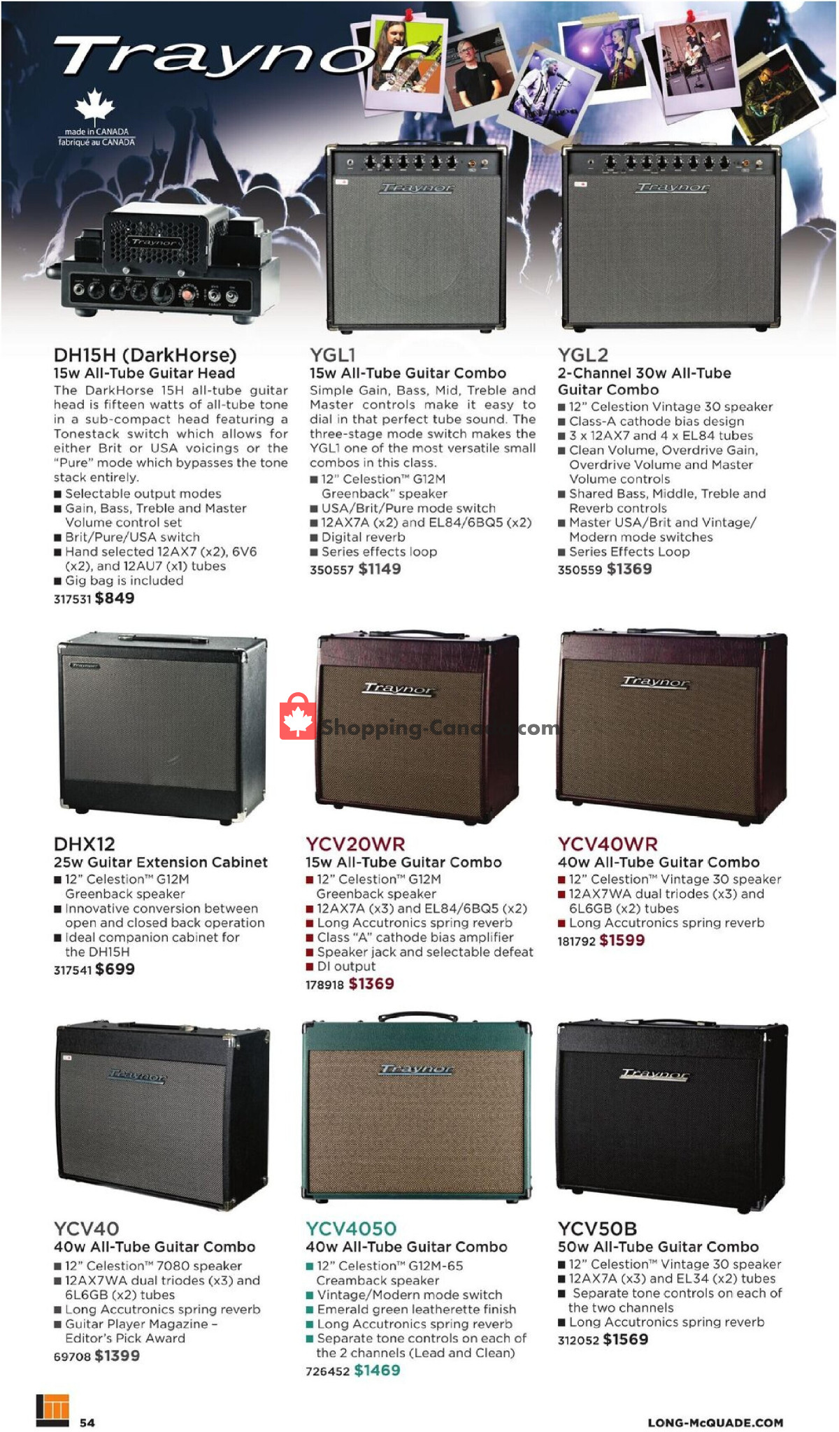 Long & McQuade flyer from Wednesday October 1, 2025 to Friday July 31, 2026 - page 54
