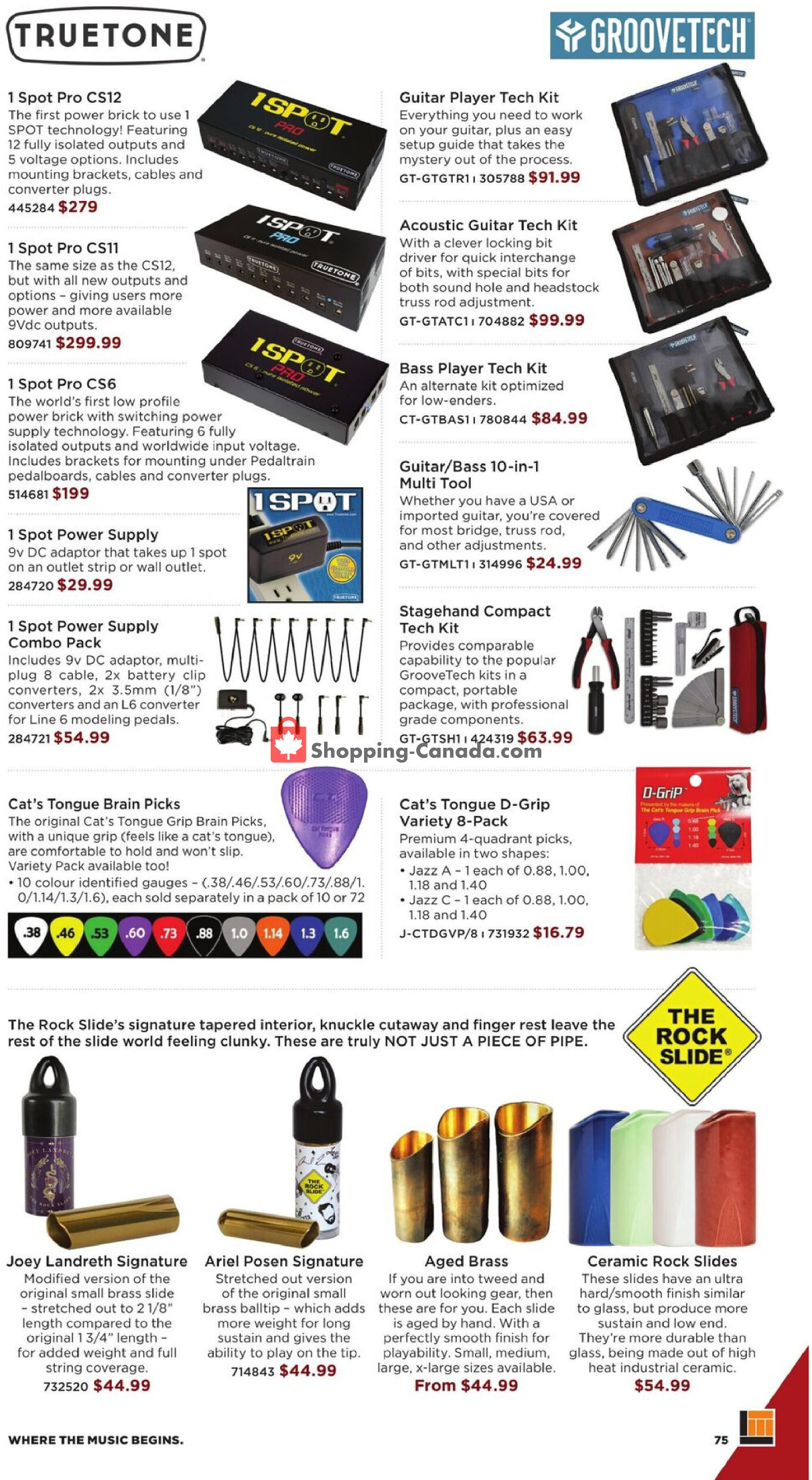 Long & McQuade flyer from Wednesday October 1, 2025 to Friday July 31, 2026 - page 75